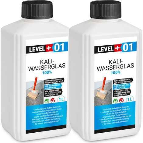 LEVEL+ Kaliwasserglas Unverdünnt Grundierung L+01 - 2L