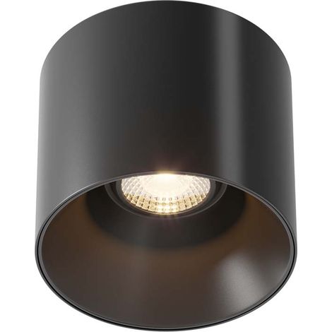Maytoni Alfa LED Downlight monté en surface à intensité variable noir, 12,5 cm 3000K (1/4)