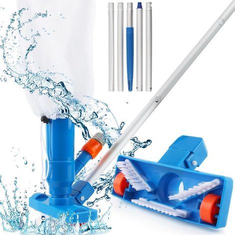 Kit de nettoyage de piscine - Aspirateur de piscine - Aspirateur de fond - Nettoyeur de piscine - Aspirateur de fond - Aspirateur de piscine - Aspirateur de fond - Aspirateur de fond de piscine (1/5)