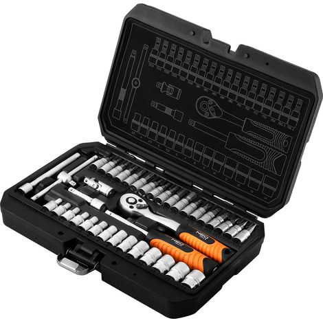 Steckschlüsselsatz, 38-teilig, Ratschenschlüssel, 1/4"-Steckschlüssel, Bits, Torx, Sechskant 10-232 NEO (1/5)