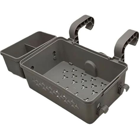 Panier de rangement pour piscines hors sol, accessoires de piscine hors sol, panier de rangement pour piscine avec porte-gobelet de piscine,dyk- (1/4)