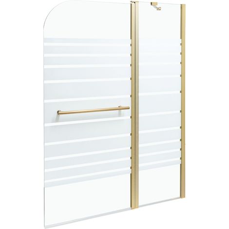Shower Bath Screen TUAPI 1400 x 1200 mm Gold (1/5)