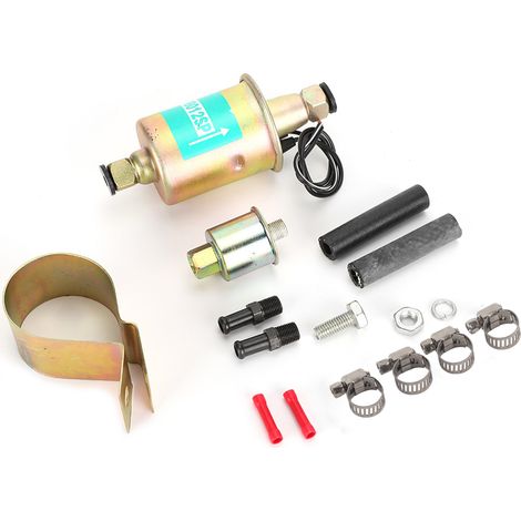 AUTO Pompe à Essence en Ligne, Pompe à Essence électrique Universelle Pièce de Pompe en Ligne Pour 12V Voitures Camions Bateaux Générateurs