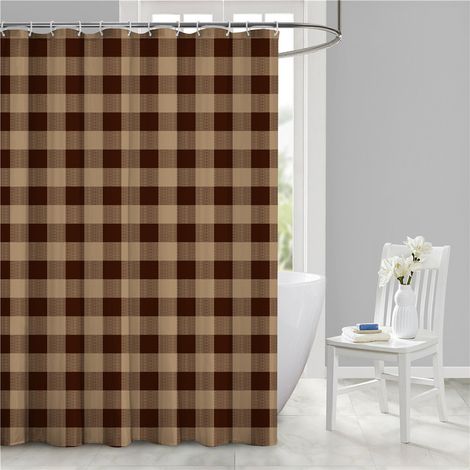Rideau de douche pour salle de bain/salle d'eau, motif marbre, extra long, haute qualité, résistant aux moisissures, lavable en machine, 180 x 180 cm