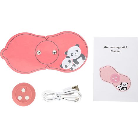Massageur Cervical Électrique Rechargeable, Appareil de Massage pour Cou, Épaules et Dos, Fonction Pulsation, Rose (1/5)