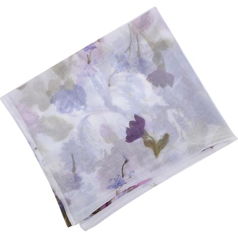 Rideaux de fenêtre style simple à motif pivoine, panneaux en voilage pour chambre, salon, hôtel (1/5)