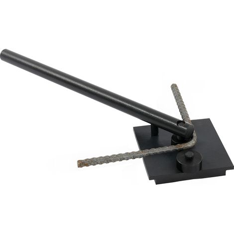 Cintreuse Manuelle pour Barres d'Armature – Pliable à 180°, 6 Matrices Interchangeables, Poignée Ergonomique Amovible 35 cm, Outil de Cintrage Manuel pour Chantier, Atelier, Bricolage (1/5)
