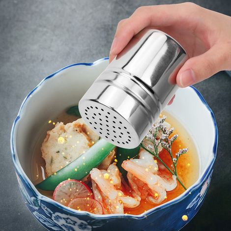 Bouteilles à épices en acier inoxydable, bouteilles à sel, bouteilles à poivre, flacons d'assaisonnement, récipients pour épices barbecue (1/5)