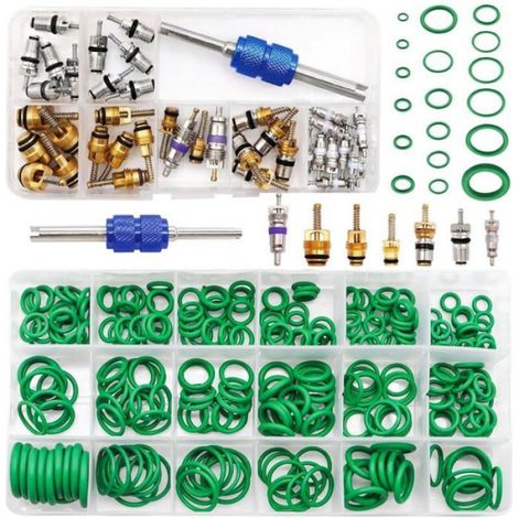 1 Kit joints toriques,obus de valve R12 R134a,outil démontage,valves pneu,réparation climatisation auto (1/3)
