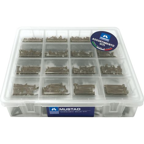 COFFRET MUSTAD BOX AVEC 670 VIS PANELVIT ASSORTIES