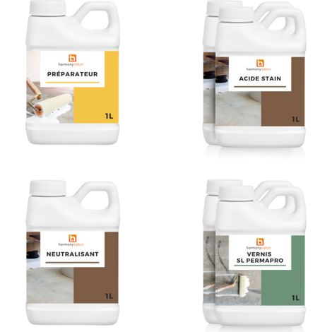 Kit complet Acide Stain - 10 m² AS 05 Jade - Harmony Béton