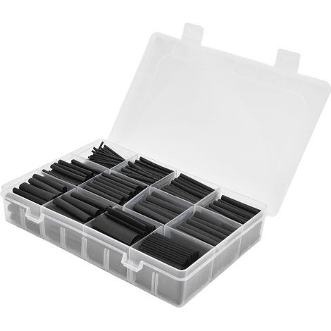 Coffret 650 pièces gaines thermorétractables isolantes ignifuges, kit électronique DIY (1/5)