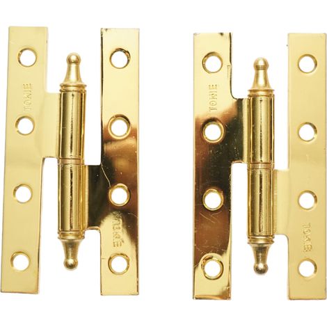 Set di 2 cerniere in bronzo per porta destra – 95 × 55 × 2,5 mm (1/4)