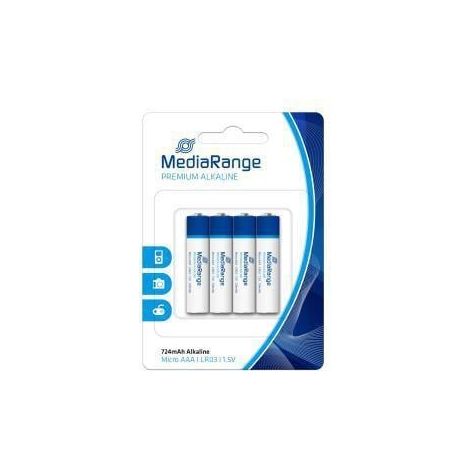MediaRange Batterie MRBAT101 Micro AAA LR03 1,5V 4St.