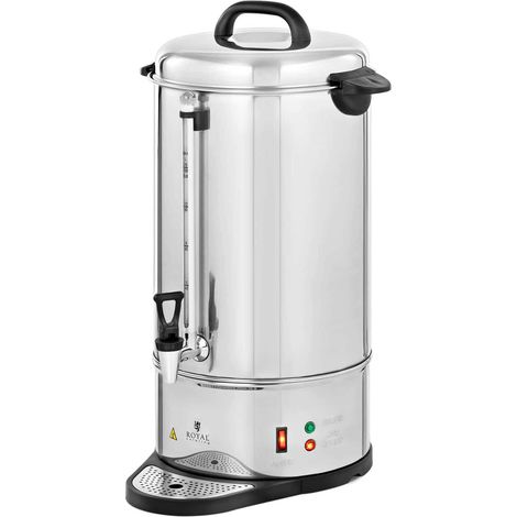 Machine à café filtre cafetière percolateur électrique grande capacité pro (puissance : 1 550 watts, infusion / maintien au chaud, volume : 15 litres, robinet) (1/5)