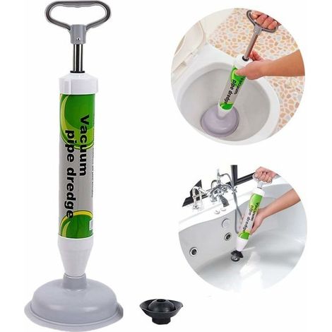 Déboucheur à ventouse puissant, haute pression, pour la salle de bain, les toilettes, baignoires, douches (1/5)
