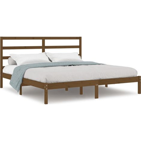 Maison Exclusive - Giroletto ambra in Legno Massello di Pino 200x200 cm (1/5)