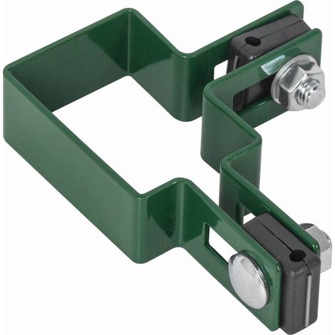 Morsetto angolare per pali 60x40 VERDE per pannelli di recinzione (1/3)