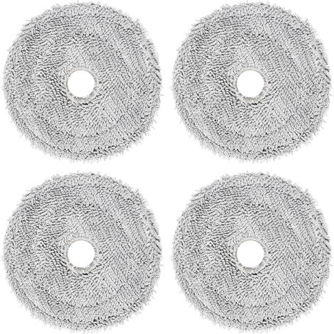 serpillières Accessoires pour Ecovacs Deebot Mini rechange aspirateur robot,serpillières en microfibre,Lavable et réutilisable -4Pièces (1/5)