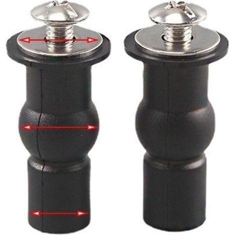 Abattant WC Fixations Charnières Accessoire de fixation pour abattant Convient à Toutes Les Toilettes(18mm) (1/5)
