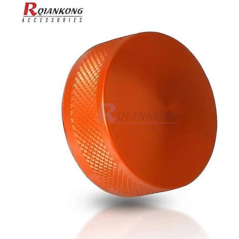Für 790 Adventure, 790 Adventure R/S, 790 ADV (2019, 2020, 2022, ab 2022): CNC-gefräster Wassertankdeckel aus Aluminium – orange