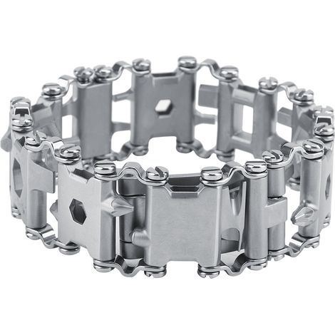 29-in-1 Multifunktionsarmband aus Edelstahl für Survival und Camping (Weiß) (1/5)
