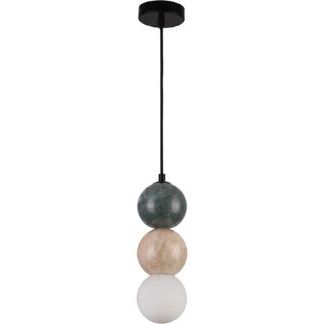 Suspension décorative ALICE finition malachite multicolore 1xG9 Maxlight (1/3)