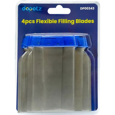 Dapetz ® 4Pc Body Filler Application Set, Filling Knives Putty Spatulas Applicators Spreaders Crack Filler, Drywall, Plaster, Scraper 50-120mm (1/5)
