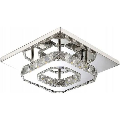PLAFONIERA CRISTALLO 24W QUADRATO APP409-C APP410-C LED