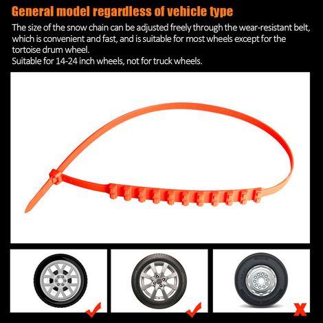 20Pcs Chaînes à Neige Universelles Anti-Dérapantes pour Pneus SUV, Traction Urgence sur Boue ou Neige, Kit de Secours Auto, Accessoires de Conduite Hiver (1/5)