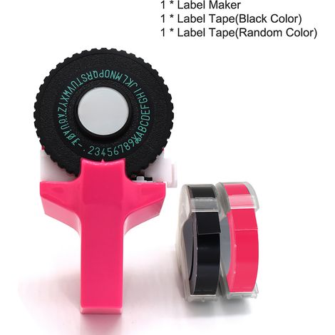 Mini étiqueteuse manuelle portable DIY gravure relief 3D avec rubans d'étiquettes en plastique PVC 9 mm imprimante machine à écrire lettrage (1/4)