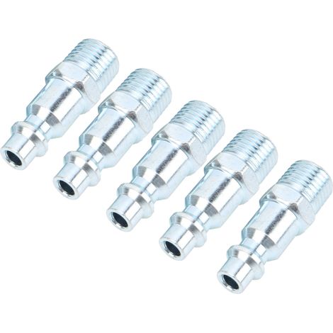 Lot de 5 connecteurs pneumatiques de type américain, accessoires pour compresseurs d'air industriels (1/5)