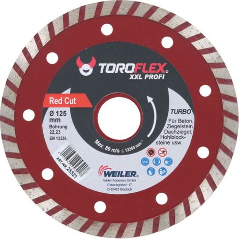 TRIUSO Turbo Red-Cut - disco diamantato per taglio pietra ø 125x2,5 mm - 27611
