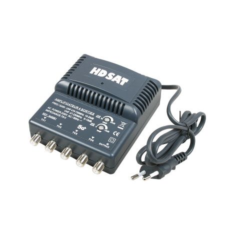 RECONDITIONNE HDSAT AMPLIFICATEUR TNT BLINDE 4 SORTIES ampli d'intérieur antenne tv 220V