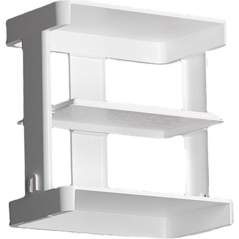 Étagère à épices 3 étages avec tiroir, polyvalente, réglable en hauteur, pour comptoir cuisine salle de bain (1/4)