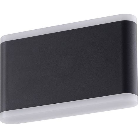 Smarta hem vägglampa utomhus "Elvi" aus aluminium / grå / zink von Lindby