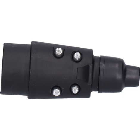 12-V-7-poliger Anhängerstecker, Messingstecker für europäische Pkw-Anhängerkupplung, Traktorstandard (1/5)