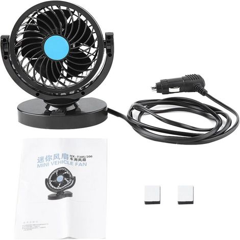 Ventilador de refrigeración para coche, enfriador de aire portátil y potente para camión y minibús, fácil de instalar -Crezuo