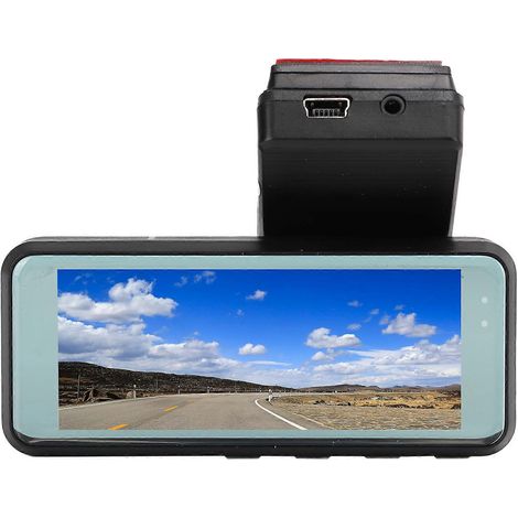 Caméra embarquée DVR 3,16 pouces pour voiture, enregistreur vidéo de recul 1080p, grand angle 120°, vision nocturne (1/5)