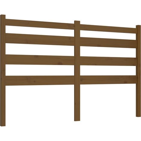 Maison Exclusive - Kopfteil Honigbraun 126x4x100 cm Massivholz Ki