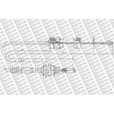 Câble d'embrayage BERLINGO, PARTNER 2150V1 compatible Citroën (1/2)