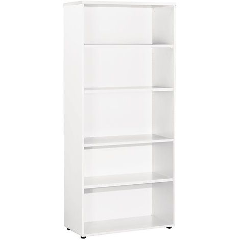 Bibliothèque haute décor blanc Exprim - Maxiburo
