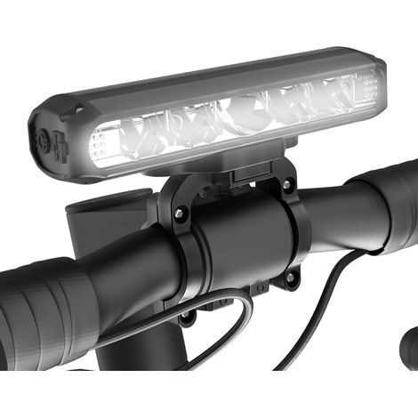 Faro anteriore per bicicletta in lega di alluminio, ricaricabile tramite USB-C, con 5 LED da 2600 lumen, batteria da 8000 mAh e 4 modalità. (1/5)