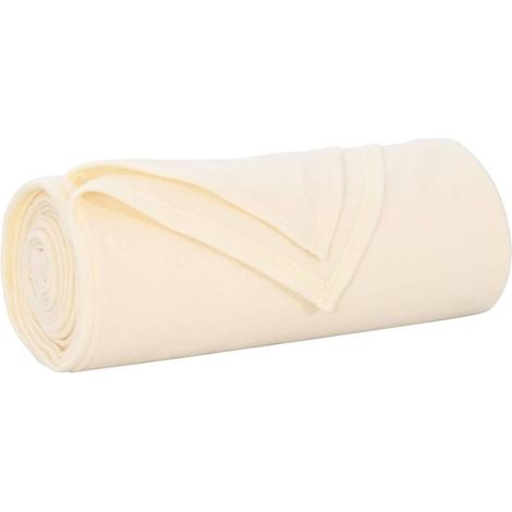 Couverture en laine beige, 210 x 140 cm (1/5)