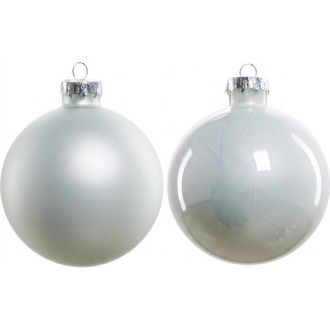 Trendline Christbaumkugeln Glas Ø 8cm 6Stk Weihnachtskugeln Weihnachtsbaumkugeln (1/3)