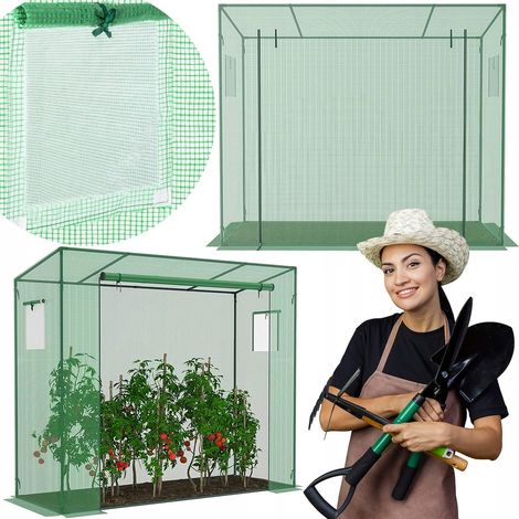 TUNNEL AGRICOLA IN PLASTICA 200x80x170cm plastica UV-4 giardinaggio SERRA PLASTICA