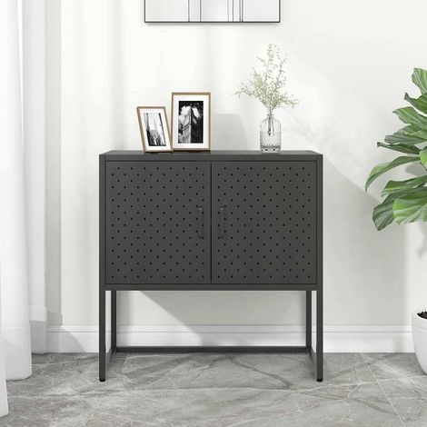 vidaXL Buffet Anthracite 75x35x75 cm Acier (1/5)