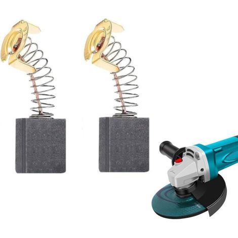 [NON UTILIZZATO]  spazzole di carbone 153 (13,5x6,5x18mm) con molla per motore elettrico - Ricambio per macchine elettriche - (1/4)