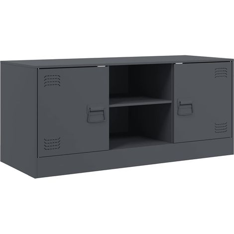 TV-Möbel Anthrazit 99x39x44 cm Stahl