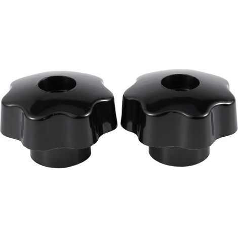 Compatible avec les écrous à filetage interne M10, bouton de serrage à tête étoilée en plastique de 50 mm (1/5)